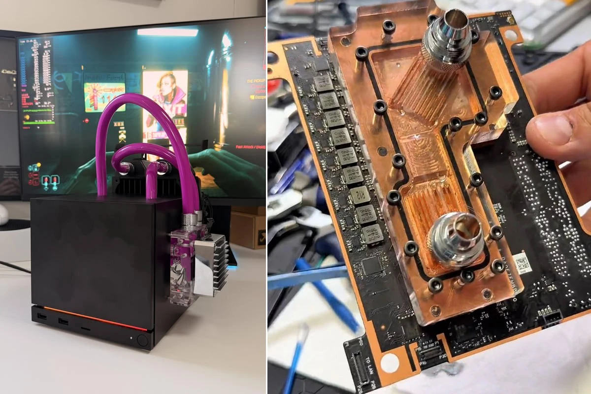 น้ำเย็นแบบกำหนดเองให้ Steam Machine เย็นลง 30°C