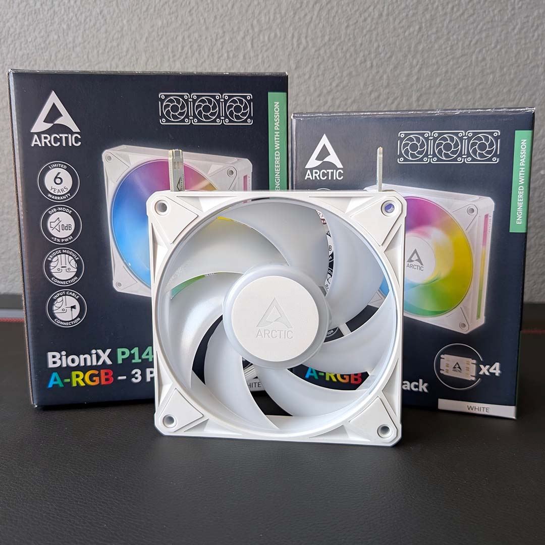 รีวิว Arctic BioniX P12 P14 A-RGB พัดลมเดซี่เชน RGB เพื่อสายเคเบิลสะอาดตา