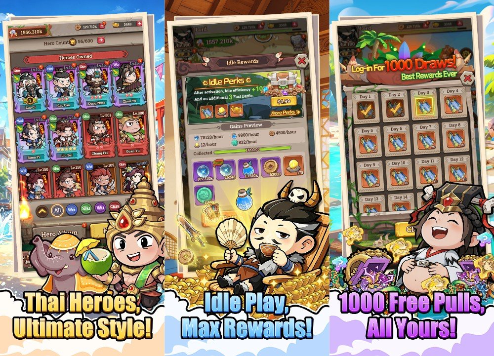 เทียบ 3 เกม Idle RPG สามก๊กบนมือถือ เลือกเกมไหนให้ตรงสไตล์คุณ