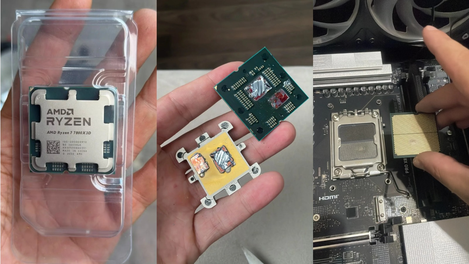 เตือนสายประกอบคอม: Ryzen 7 7800X3D เสี่ยงบวมไหม้จนเมนบอร์ดพัง