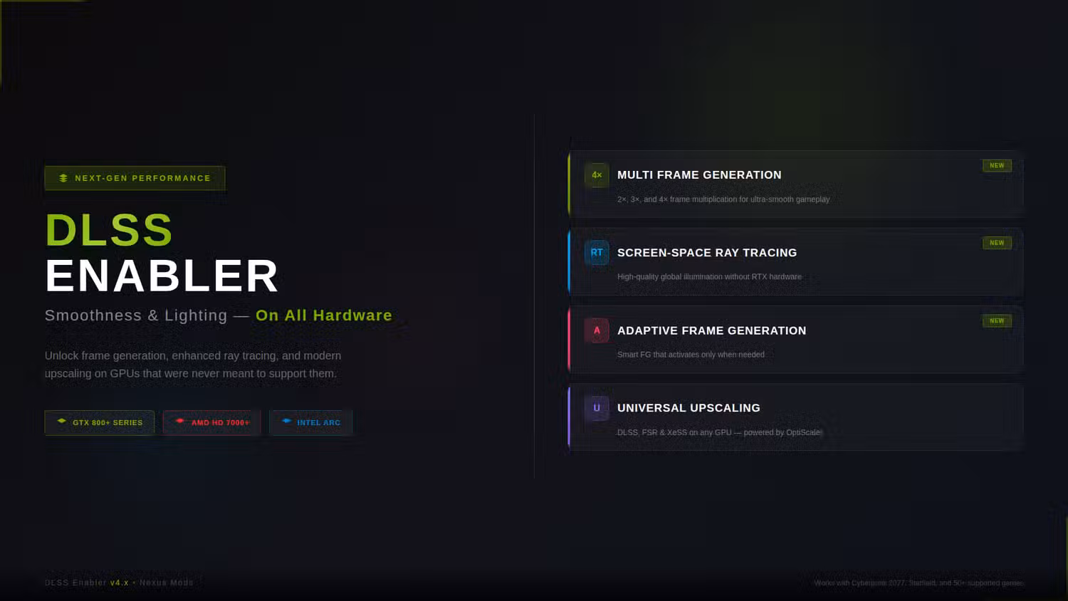 เฟรมเจเนอเรชันบุกการ์ด 40 ซีรีส์: DLSS 4.5 และ FSR 4 เปลี่ยนเกมโดยไม่ต้องอัปเกรด