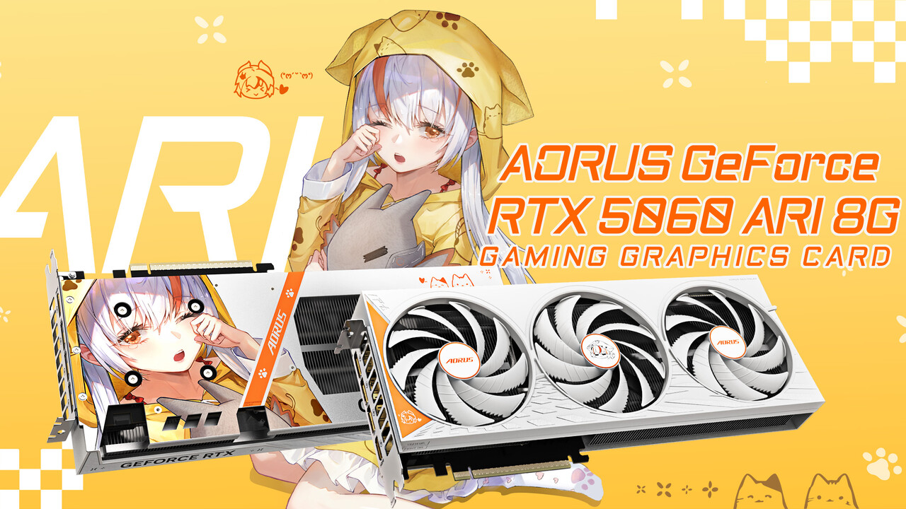 Gigabyte AORUS RTX 5060 ARI เมื่อกราฟิกการ์ดกลายเป็นงานออกแบบไลฟ์สไตล์