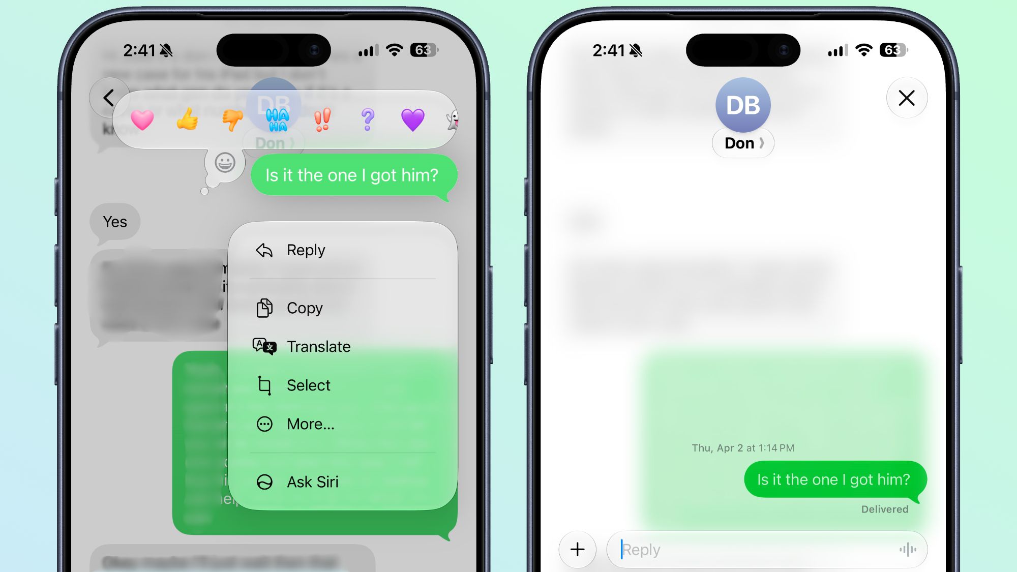 วิธีตอบกลับข้อความเฉพาะในแชท iPhone–Android ด้วย iOS 27 RCS