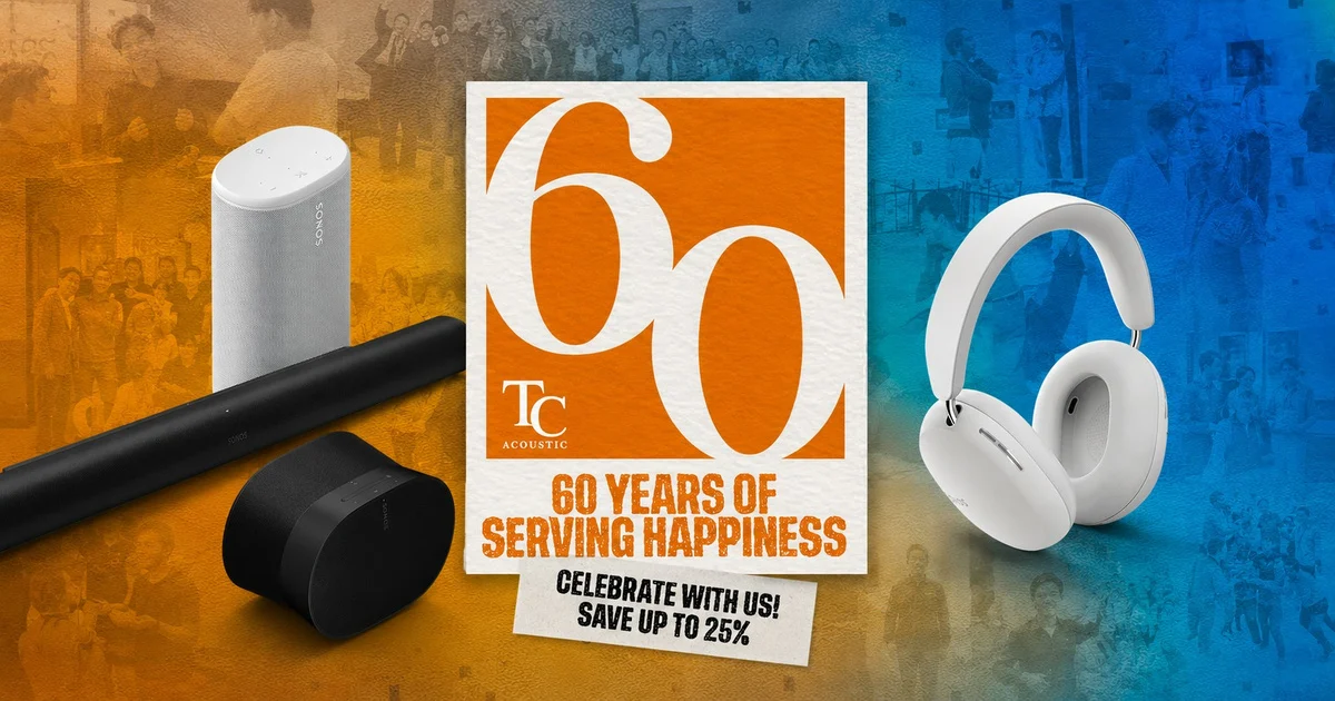 ลดราคา Sonos speakers สูงสุด 25% คุ้มไหมในดีลฉลอง 60 ปี