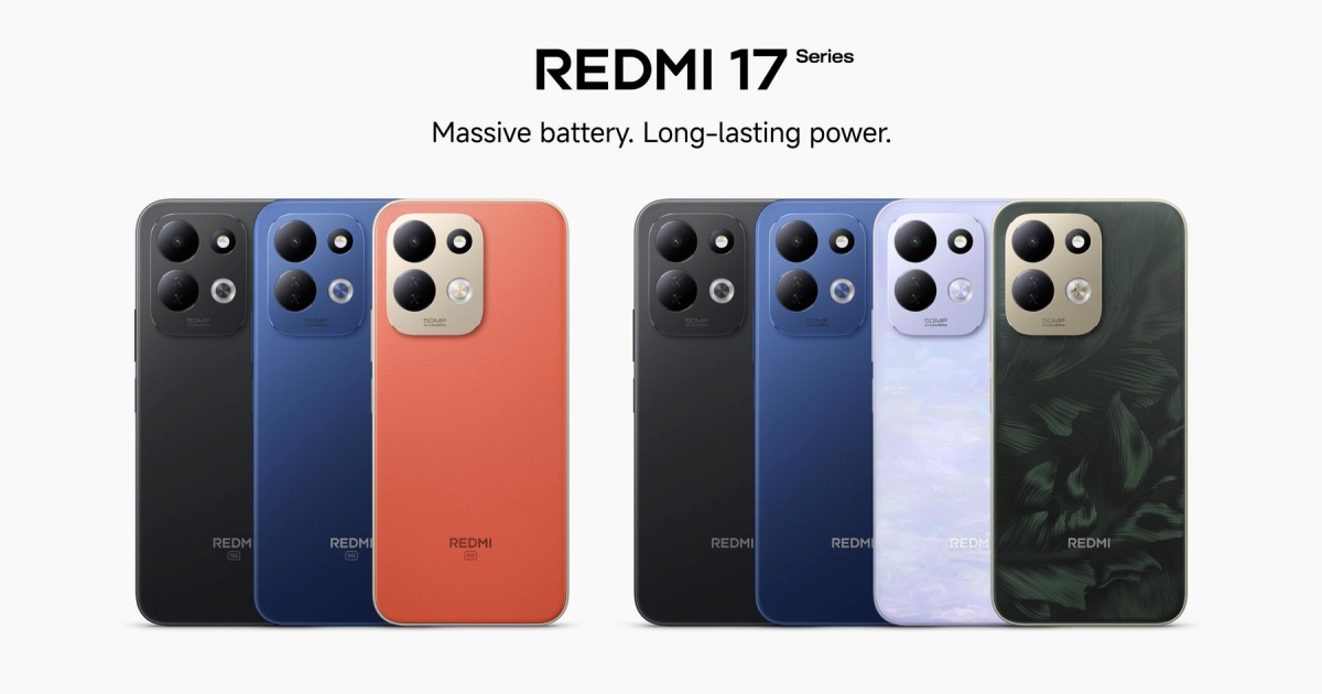Redmi 17 Series สมาร์ทโฟนแบตเตอรี่ยาวที่คุ้มสุดในงบ 6,999 บาท