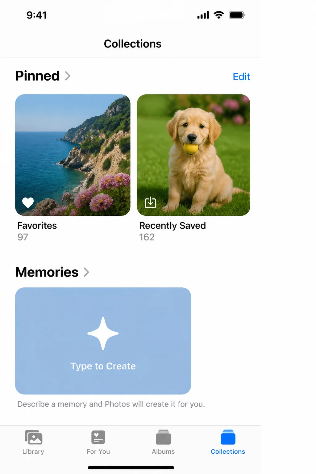 คุมห้องภาพ iPhone เอง ใช้ Collections จัด Favorites คน สัตว์เลี้ยง