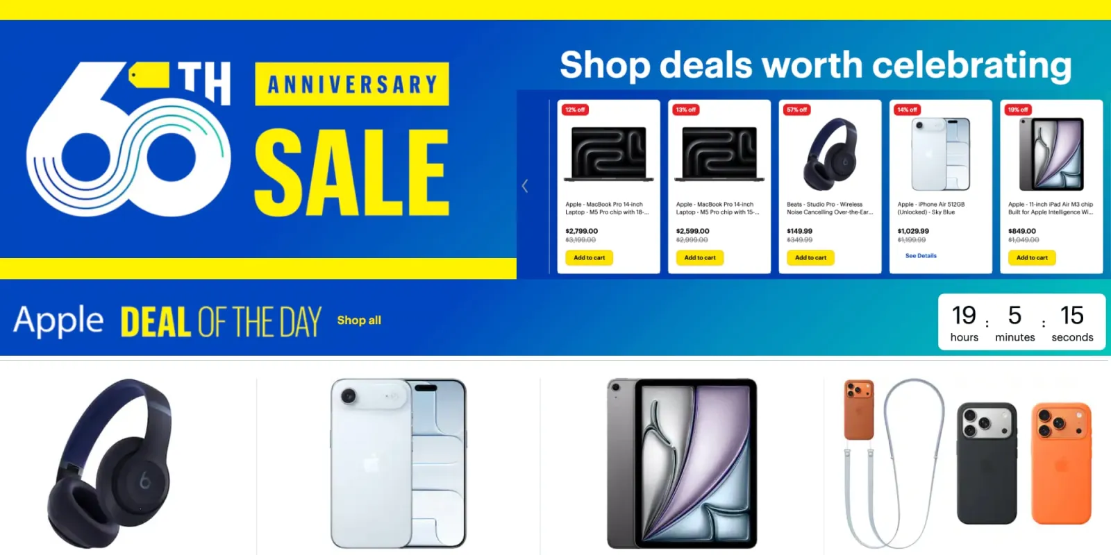 Apple flash sale รอบใหญ่: MacBook Pro, iPhone Air, AirPods Pro 3 ลดแรงสุดรอบปี
