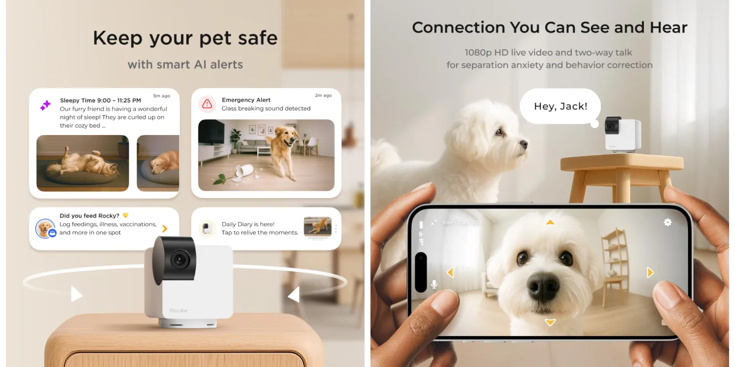 กล้อง 360 องศา ราคาต่ำกับฟีเจอร์ระดับพรีเมียมสำหรับบ้านและสัตว์เลี้ยง