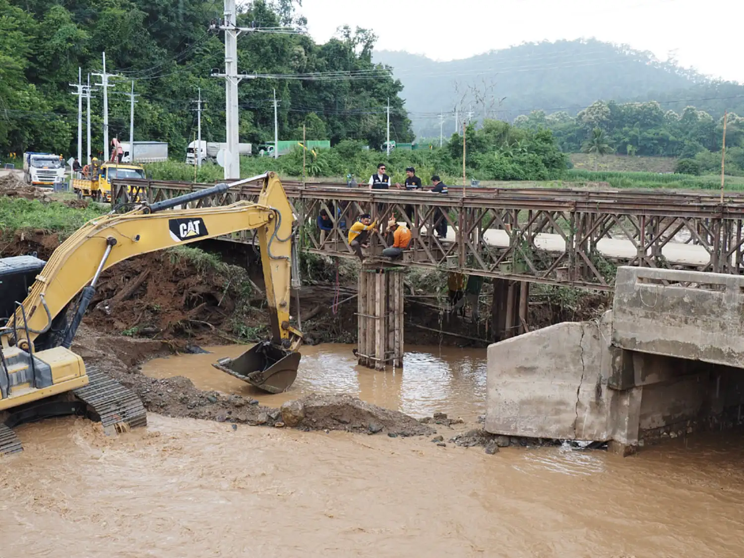 สะพานเบลีย์ชั่วคราว ฟื้นเส้นทางท่องเที่ยวภาคเหนือและการเชื่อมต่อภูมิภาค