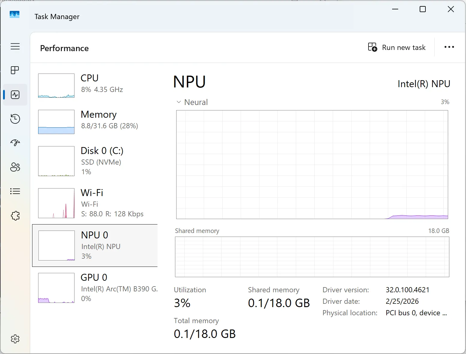 Windows 11 Task Manager ยุคใหม่: ดูงาน AI แยก NPU และ GPU Neural Engine ได้แล้ว