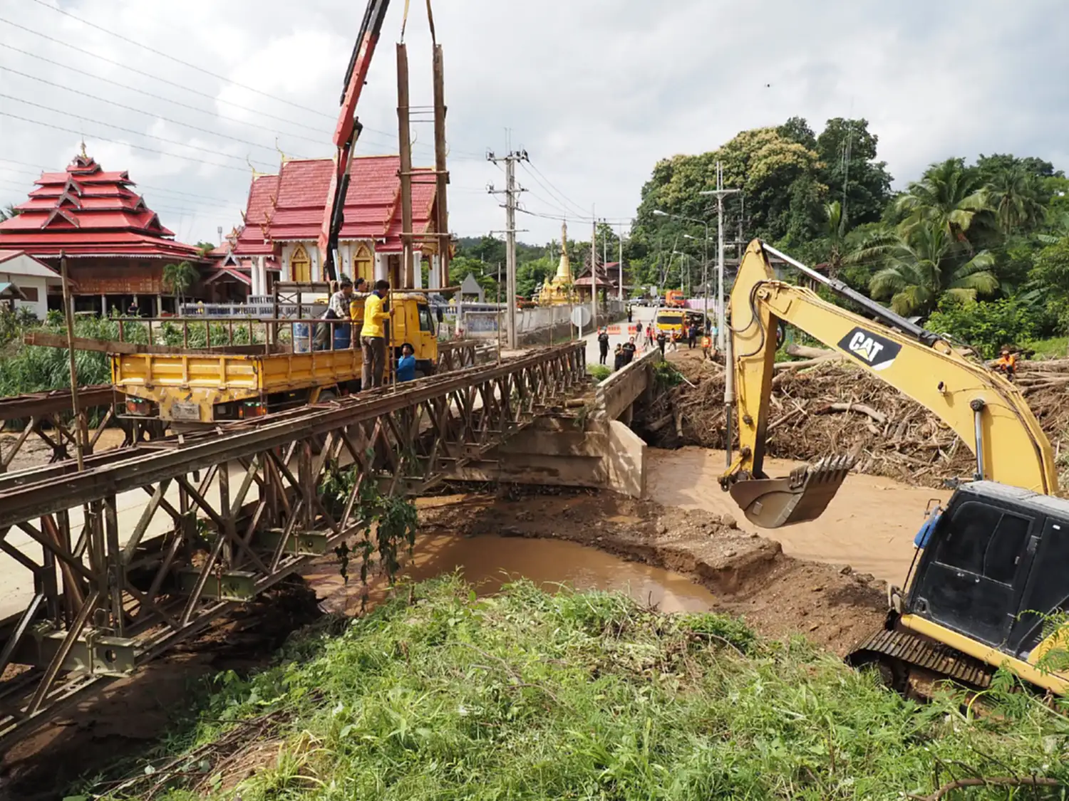 สะพานเบลีย์ชั่วคราว ฟื้นเส้นทางท่องเที่ยวภาคเหนือและการเชื่อมต่อภูมิภาค