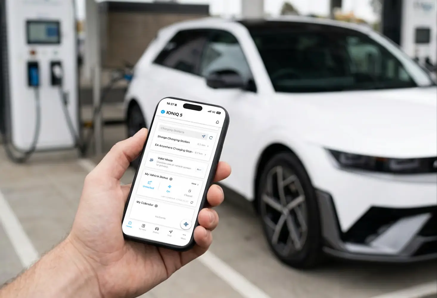 ควบคุมรถผ่านสมาร์ตโฟนด้วยระบบ Bluelink Connected Car
