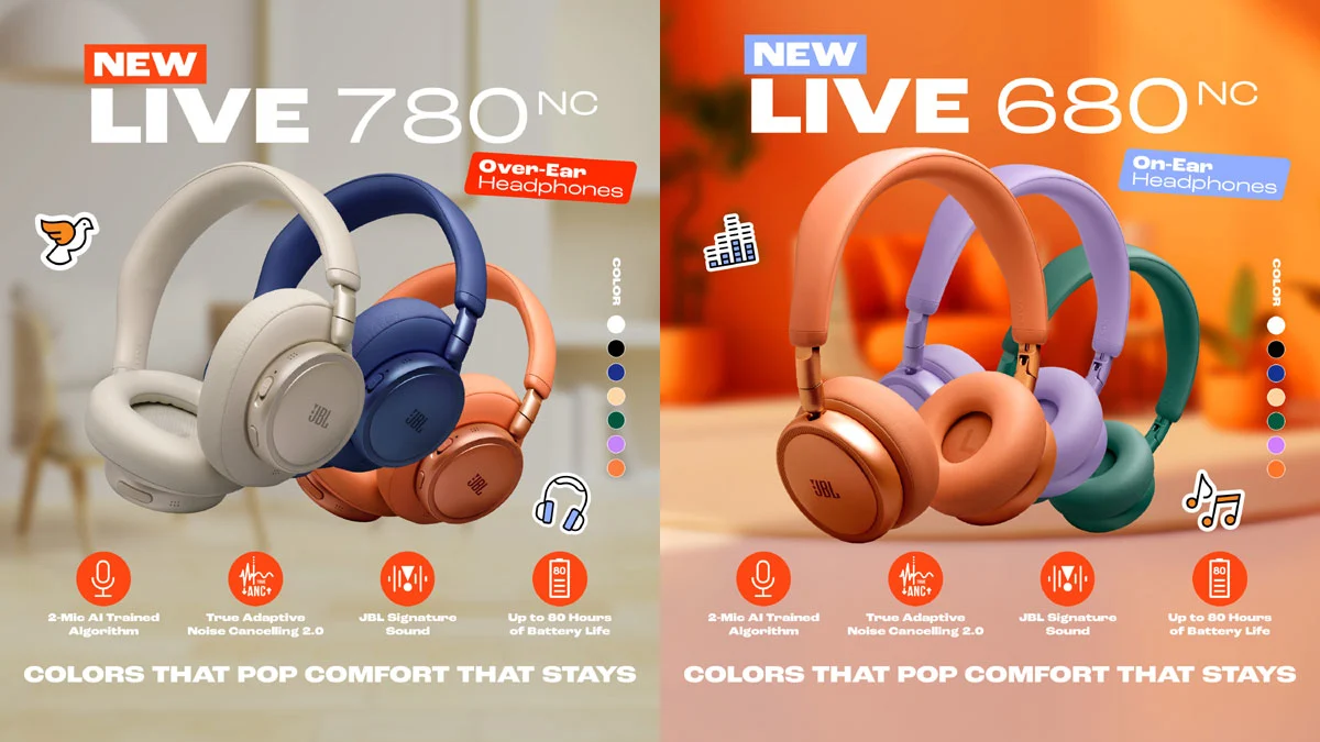 JBL Live 780NC และ 680NC ดัน True Adaptive ANC สู่ระดับหูฟังงบจำกัด