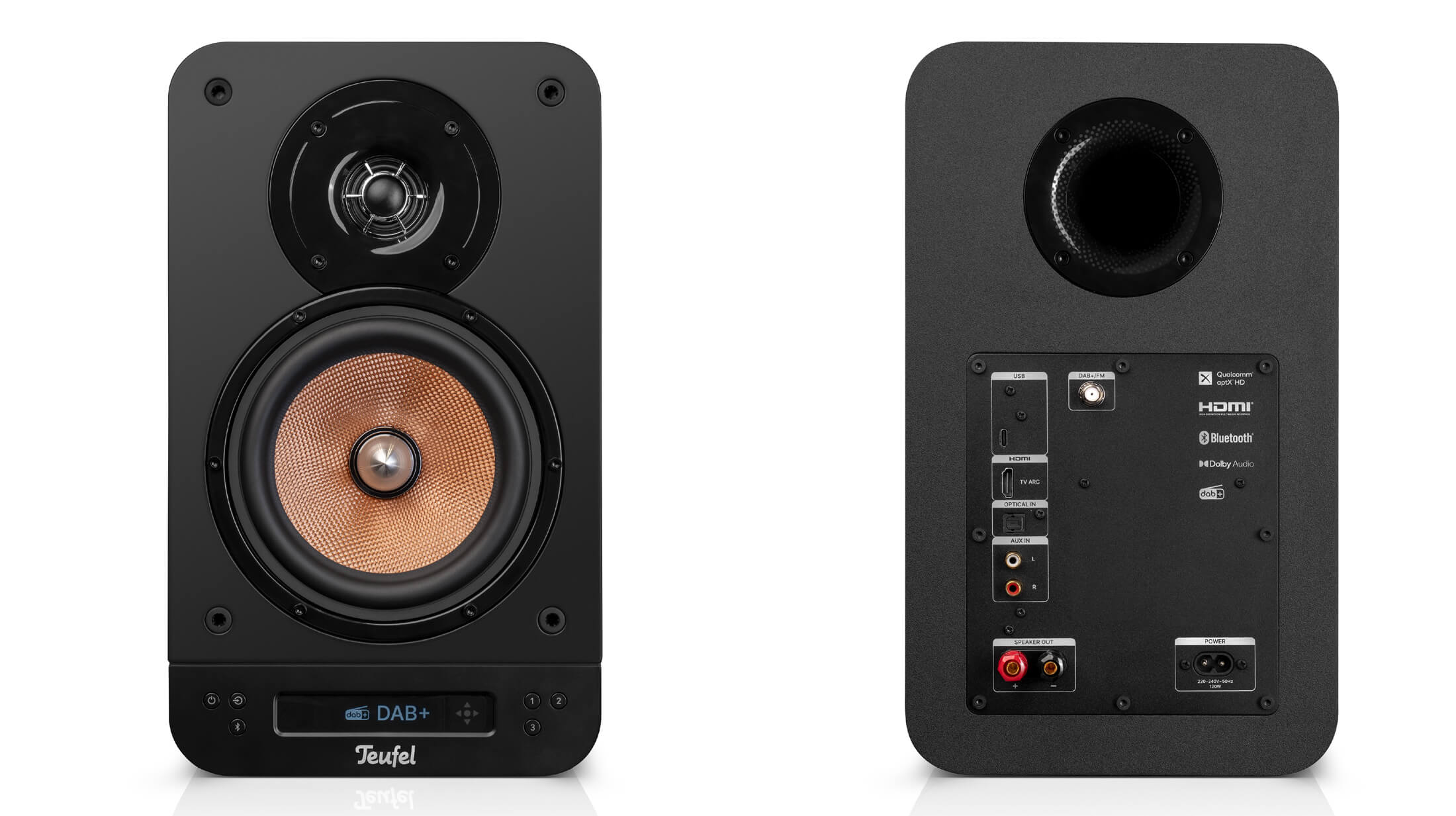 Teufel Ultima 25 Aktiv 2 ลำโพงแอคทีฟบุ๊คเชลฟ์สำหรับห้องนั่งเล่น