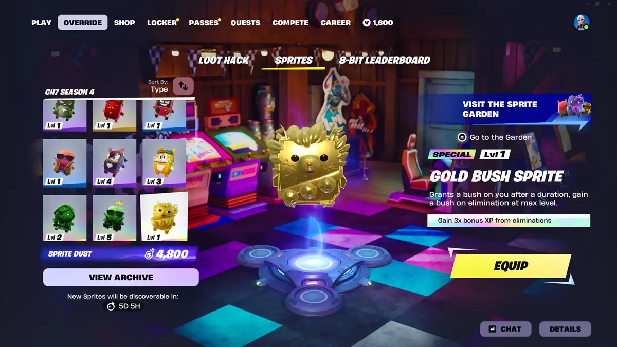 คู่มือสไปรต์ Fortnite Chapter 7 Season 4 ปลดล็อกทุกแบบ ฟาร์มให้ครบ