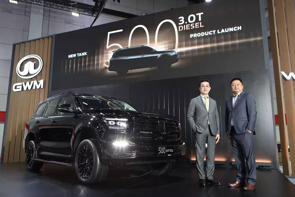 GWM Tank 500 3.0T ดีเซล เปิดเกม PPV พรีเมียมชน Fortuner