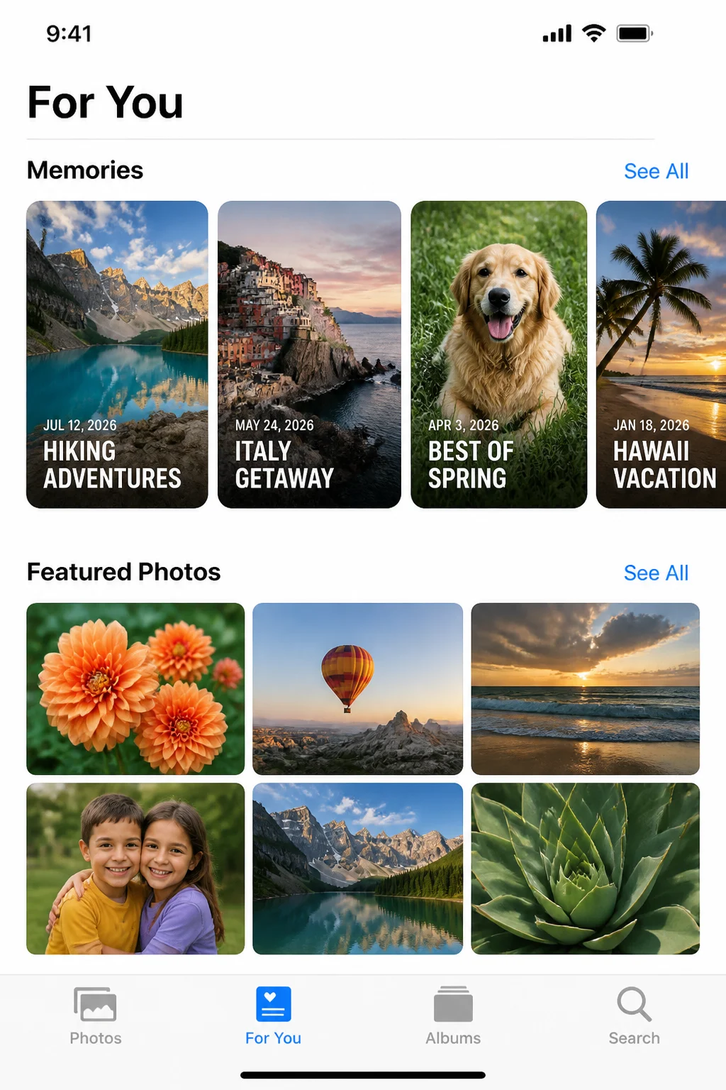คุมห้องภาพ iPhone เอง ใช้ Collections จัด Favorites คน สัตว์เลี้ยง