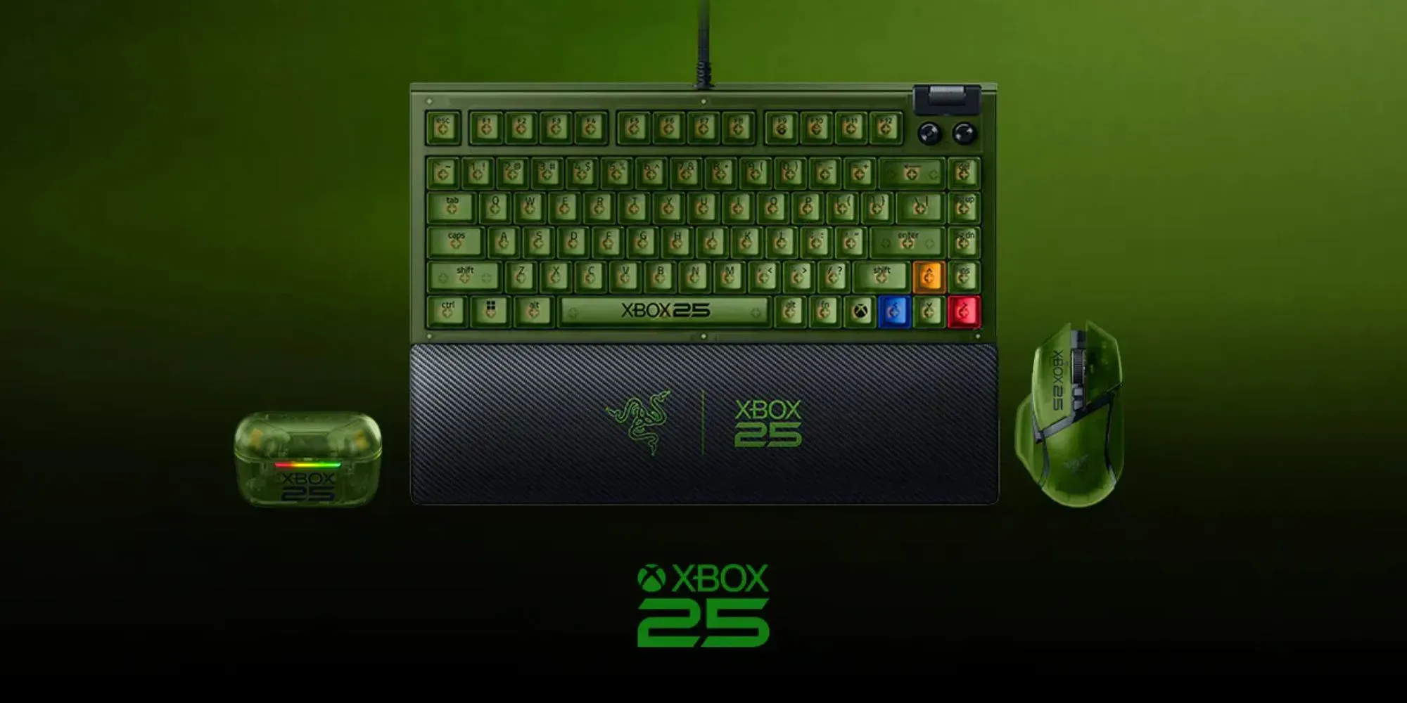 Xbox ฉลอง 25 ปีด้วยคอลเลกชันอุปกรณ์สีเขียวใสระดับสะสม