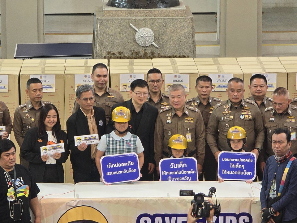 หมวกกันน็อก 1,000 ใบ จุดเปลี่ยนความปลอดภัยเด็กบนถนน