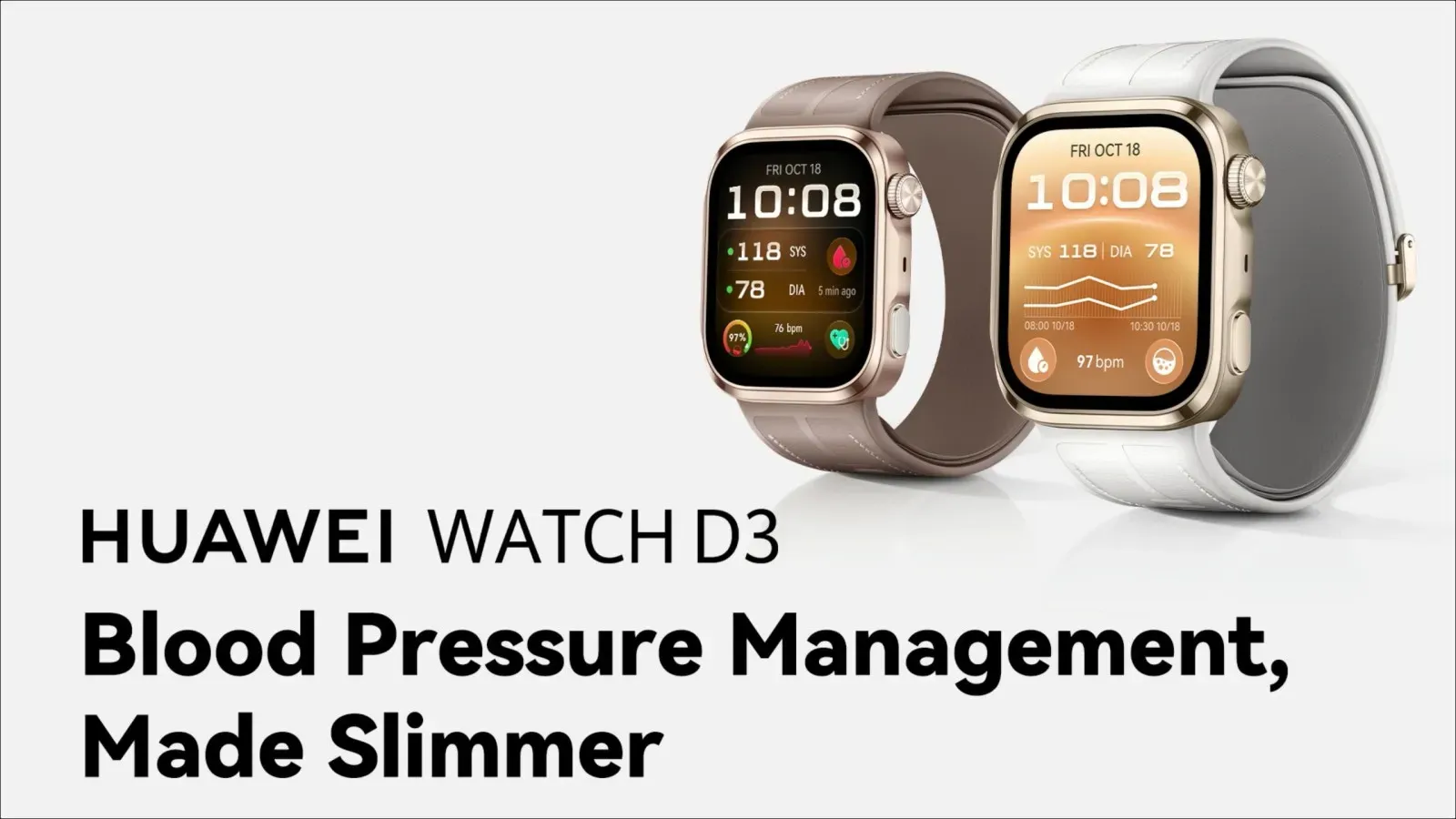 Huawei Watch D3 สมาร์ทวอทช์วัดความดัน ที่บางลงแต่จริงจังระดับเครื่องมือแพทย์