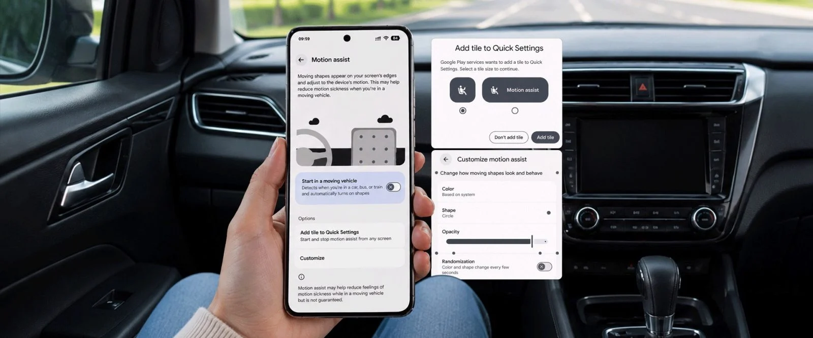 หยุดเมารถเวลาใช้มือถือ Motion Assist Android ช่วยได้