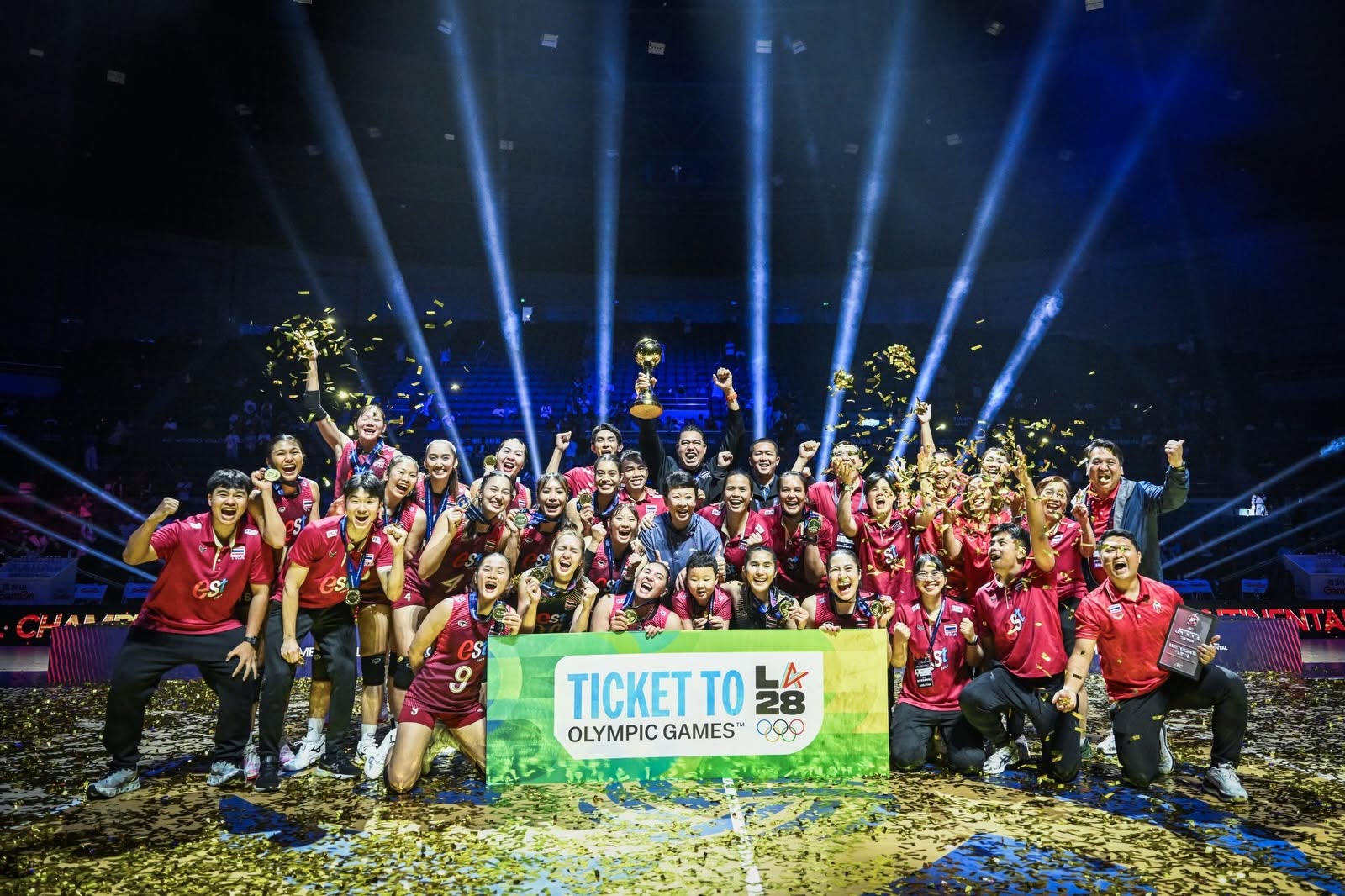 วอลเลย์บอลหญิงก้าวสู่โอลิมปิกผ่านชัยชนะสุดประวัติศาสตร์