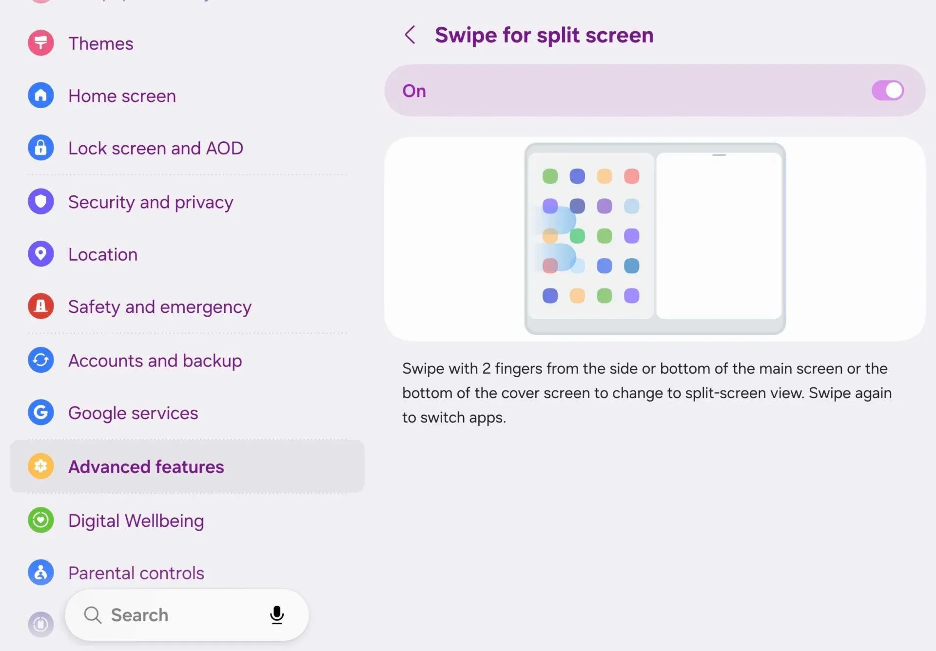 เก่ง Multitasking บน Galaxy Z Fold 8 ด้วย split-screen และ pop-up