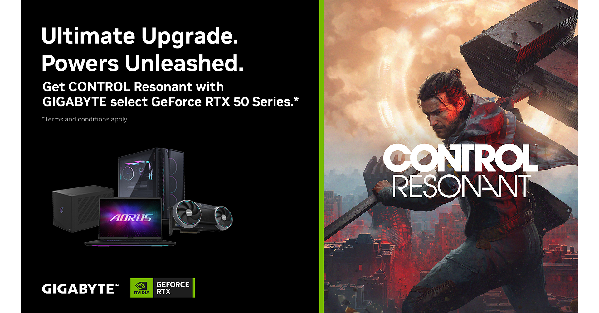RTX 50 Series Bundle เกมฟรี Control Resonant การ์ดจอรุ่นไหนได้สิทธิ์