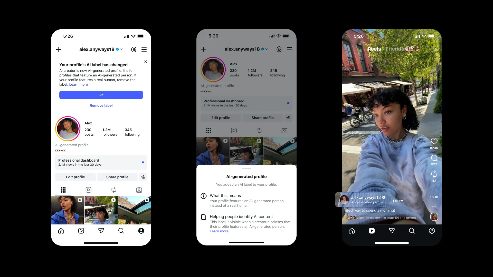 Instagram บังคับป้ายกำกับ AI บนโปรไฟล์ เส้นแบ่งใหม่ของความโปร่งใส