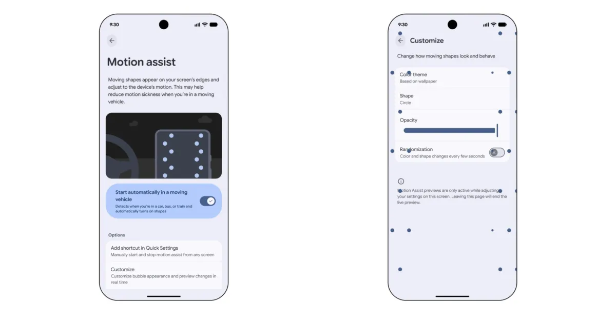 หยุดเมาจอมือถือด้วย Motion Assist บน Android 17