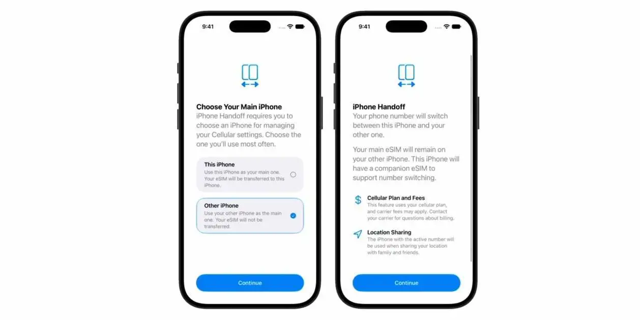 คู่มือใช้หมายเลขเดียวบนไอโฟนสองเครื่องด้วย iPhone Handoff