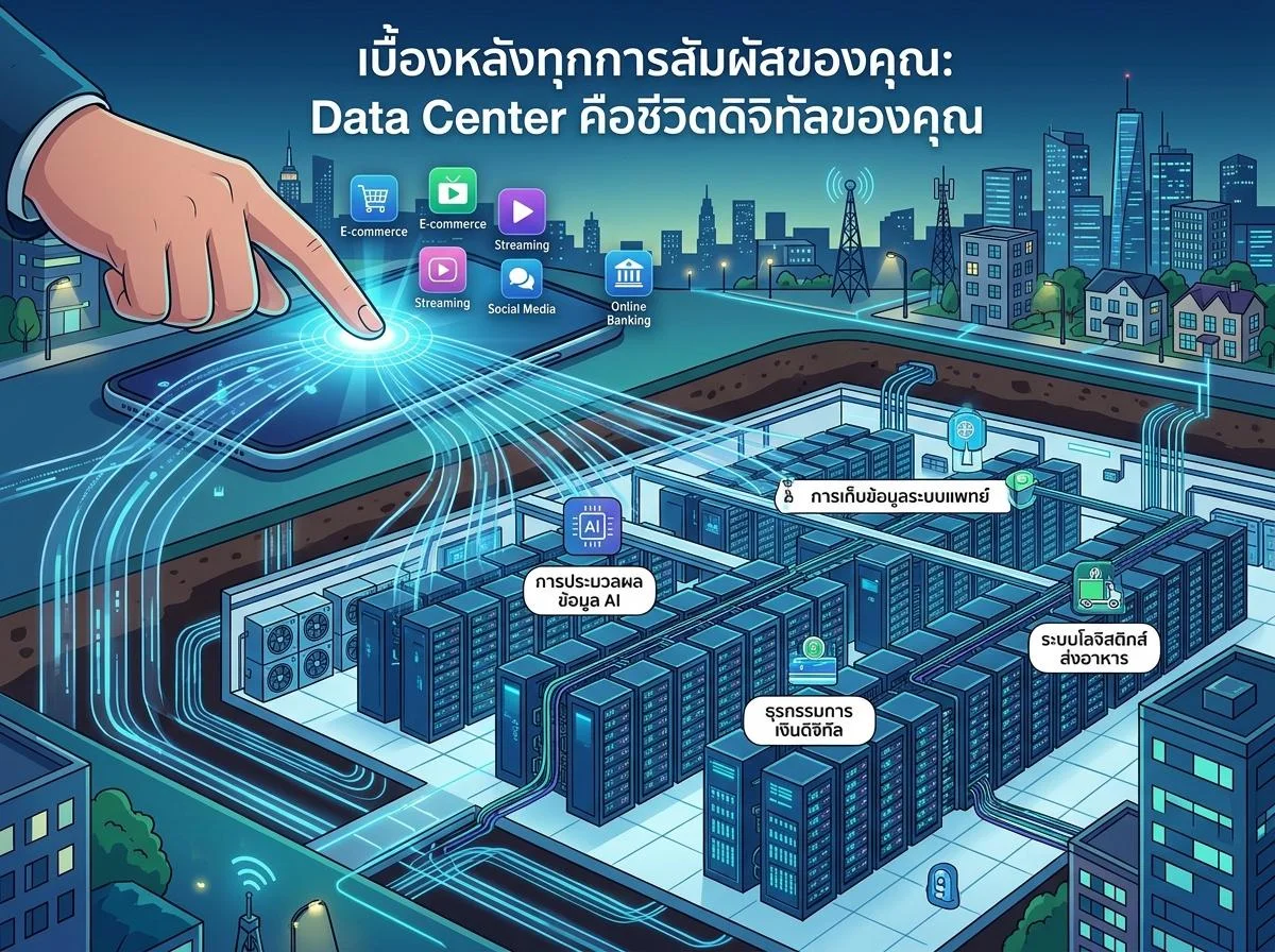 ศูนย์ข้อมูล AI กำลังกินไฟโลก และโครงสร้างพื้นฐานยั่งยืนคือคำตอบ