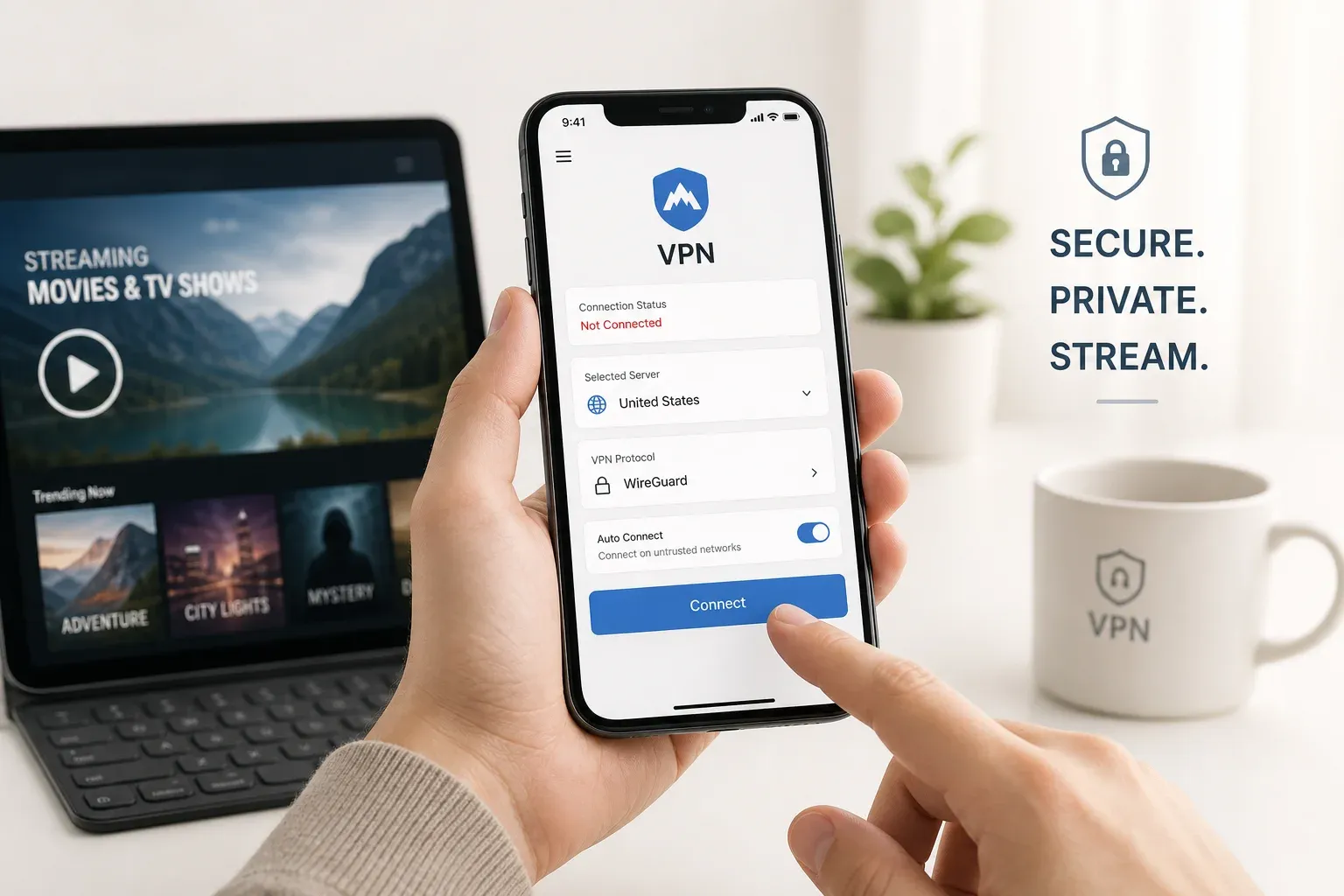 ตั้งค่า VPN iPhone ให้ดูสตรีมลื่น ไม่สะดุด