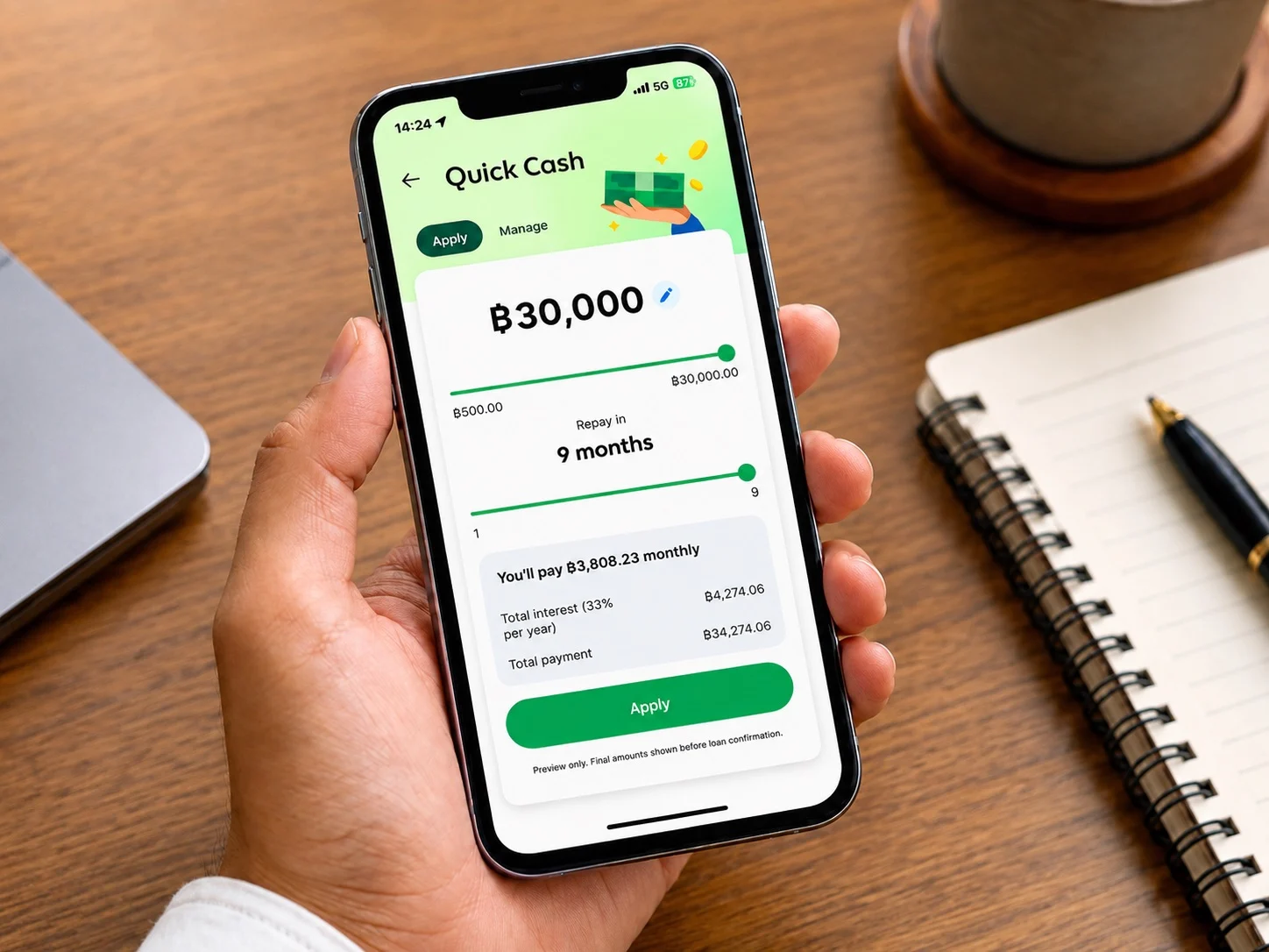 Grab Quick Cash สินเชื่อดิจิทัลทางเลือกใหม่ท้าชน BNPL