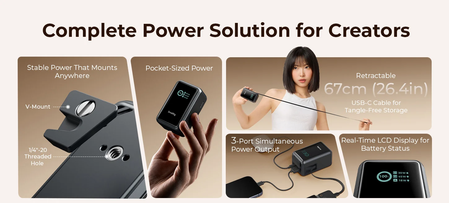 SmallRig Nano power bank เปลี่ยนพาวเวอร์แบงค์กล้องให้เป็นส่วนหนึ่งของริก