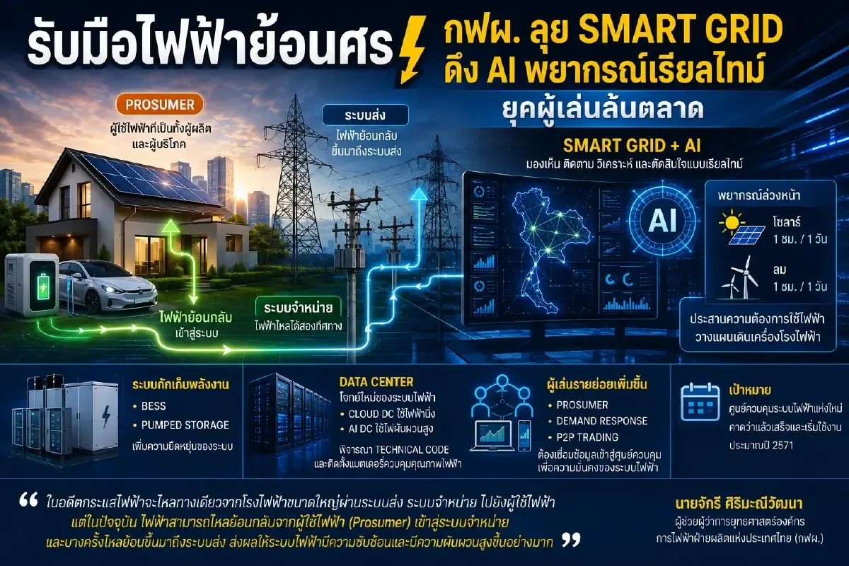 ระบบจัดการพลังงานบ้านยุค AI เมื่อกริดฉลาดและบ้านคิดเองได้