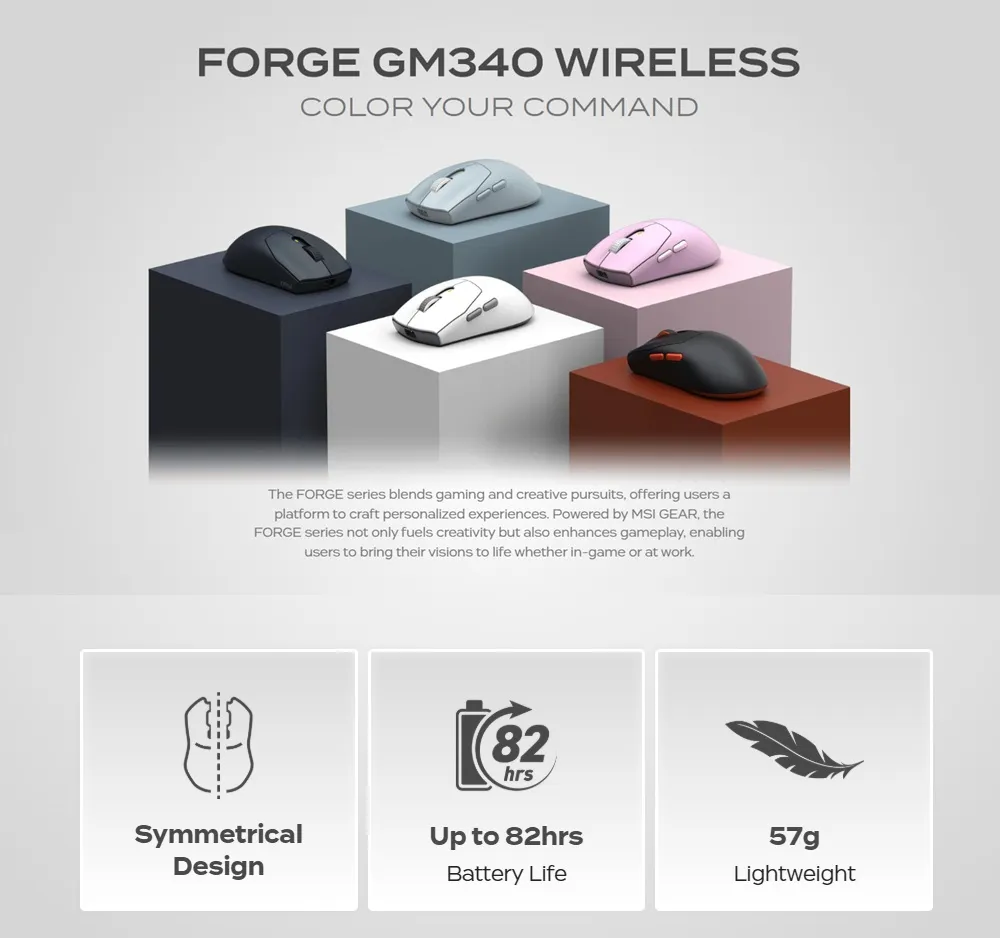ศึกเมาส์เกมมิ่งไร้สายสายเบา MSI FORGE GM340 ปะทะเทคโนโลยีคลิกเร็วจาก Finalmouse และ Logitech