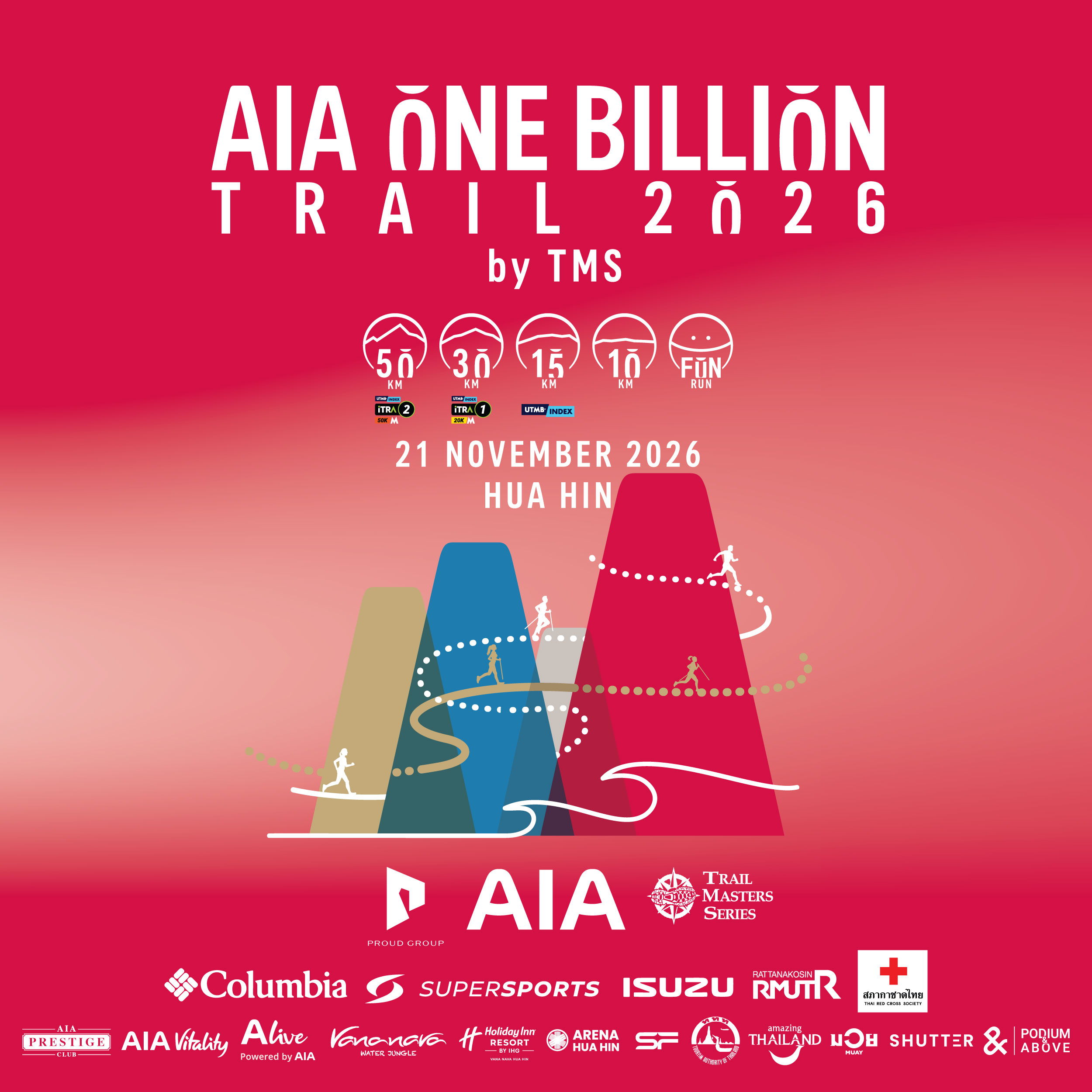 AIA One Billion Day ปักหมุดหัวหินเป็นฮับเทศกาลสุขภาพริมทะเล