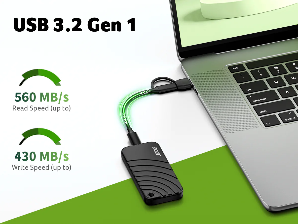 รีวิว Acer PA100 Portable SSD ไดรฟ์บาง 9 มม. สำหรับเวิร์กโฟลว์คอนเทนต์เคลื่อนที่