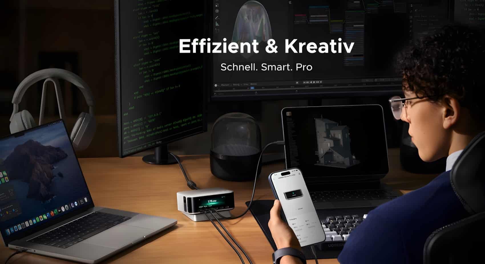 ดีลที่ชาร์จหลายพอร์ต USB-C 300W เทียบ Ugreen Nexode Pro กับ Anker 13-in-1