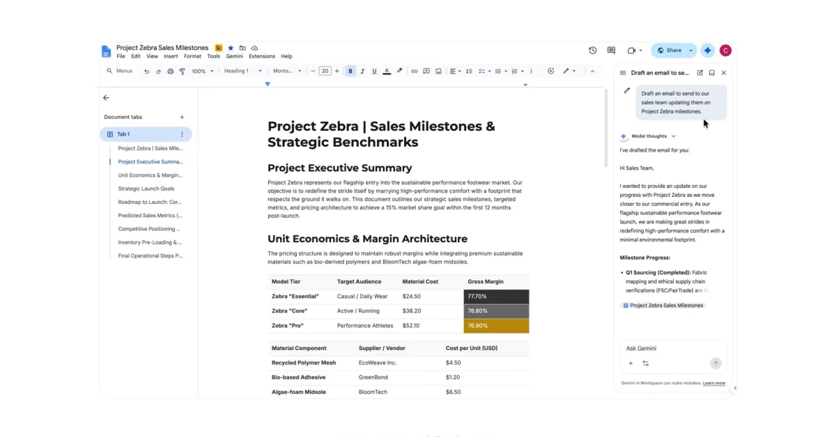 ใช้เสียงสั่ง Google Workspace ด้วย Gemini ให้ทำงานไหลลื่นแบบไม่ต้องพิมพ์