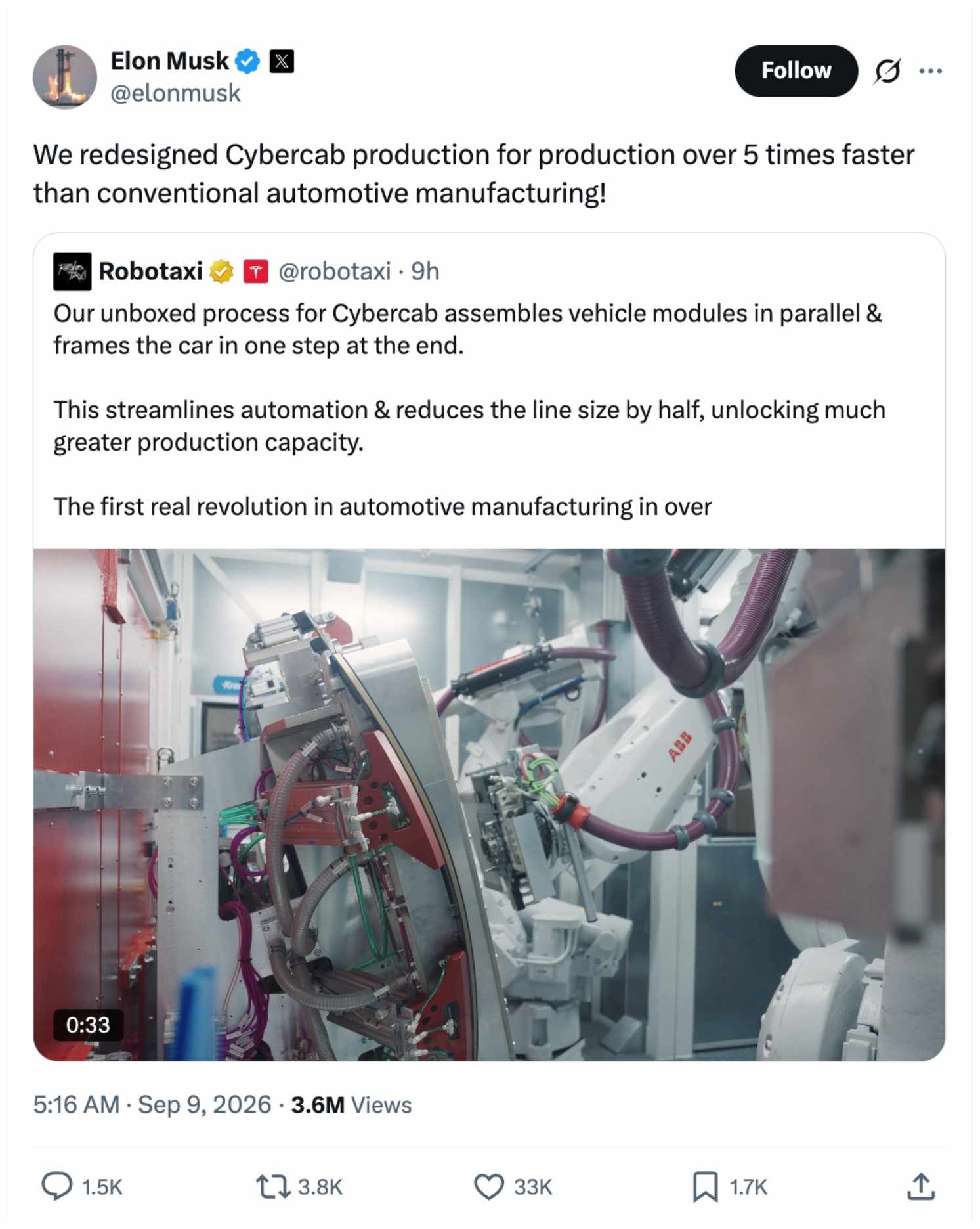 Tesla เร่งเครื่อง Cybercab พลิกเกม Robotaxi ด้วยความได้เปรียบด้านต้นทุน