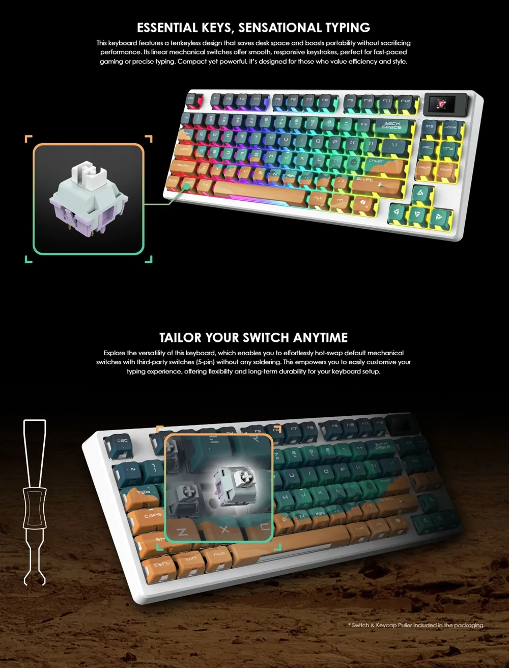 รีวิว MSI FORGE GK600 TKL Wireless MARS และเมาส์เกมมิ่ง GM340 ชุดไร้สายกะทัดรัดสำหรับสายอีสปอร์ต