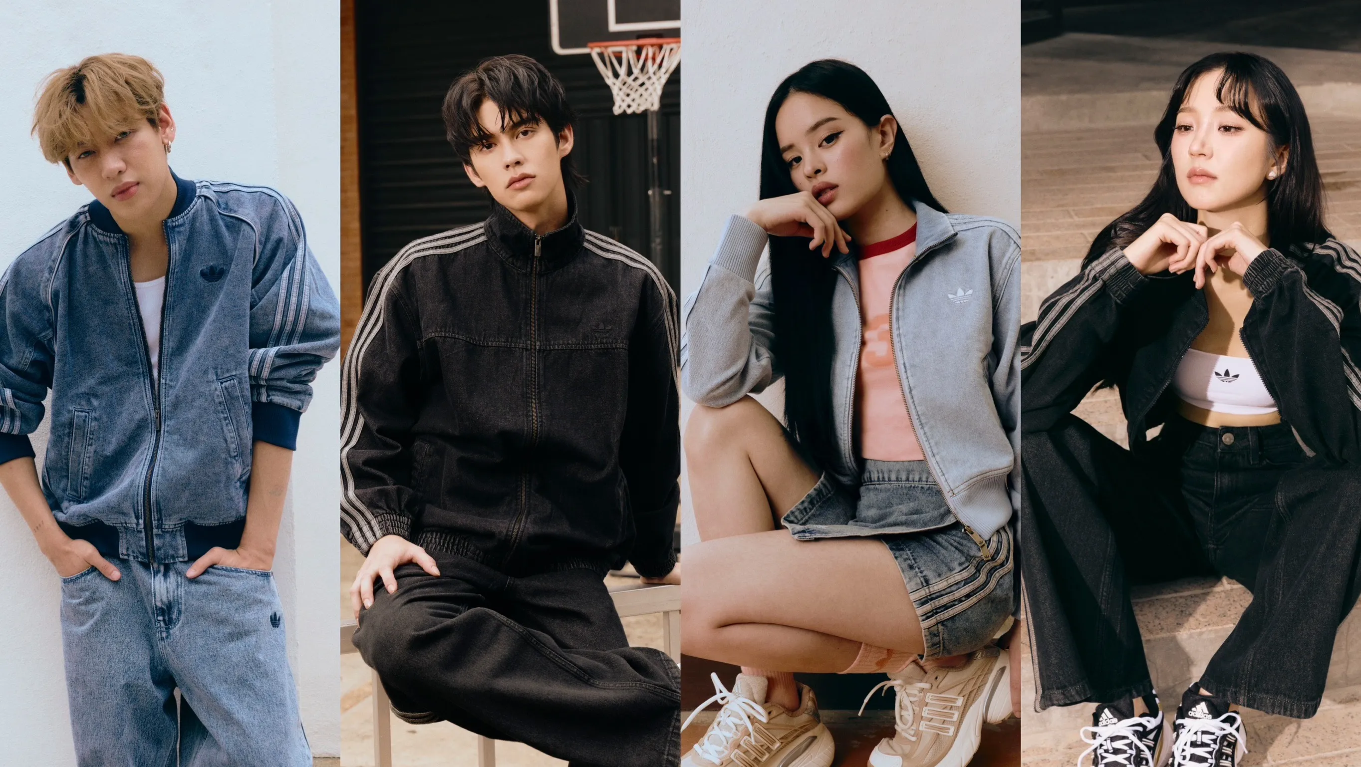 4 สไตล์ไอคอนกับภารกิจนิยามวัฒนธรรมเดนิมใหม่ผ่าน Adidas Originals FW26 Denim