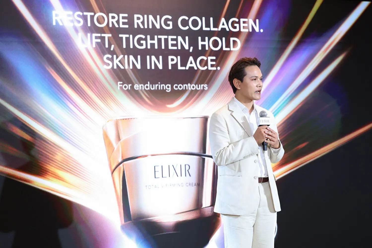 Ring Collagen เทคโนโลยีใหม่ที่เล็งตรงปัญหาผิวหย่อนคล้อยในครีมยกกระชับ ELIXIR Total V