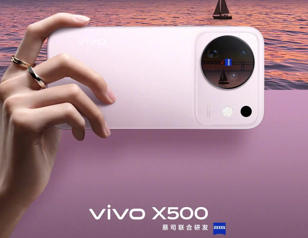 โมดูลกล้องวงกลม Zeiss และ Teleconverter 400mm บน vivo X500 สั่นคลอนนิยามแฟลกชิปกล้องมือถือ
