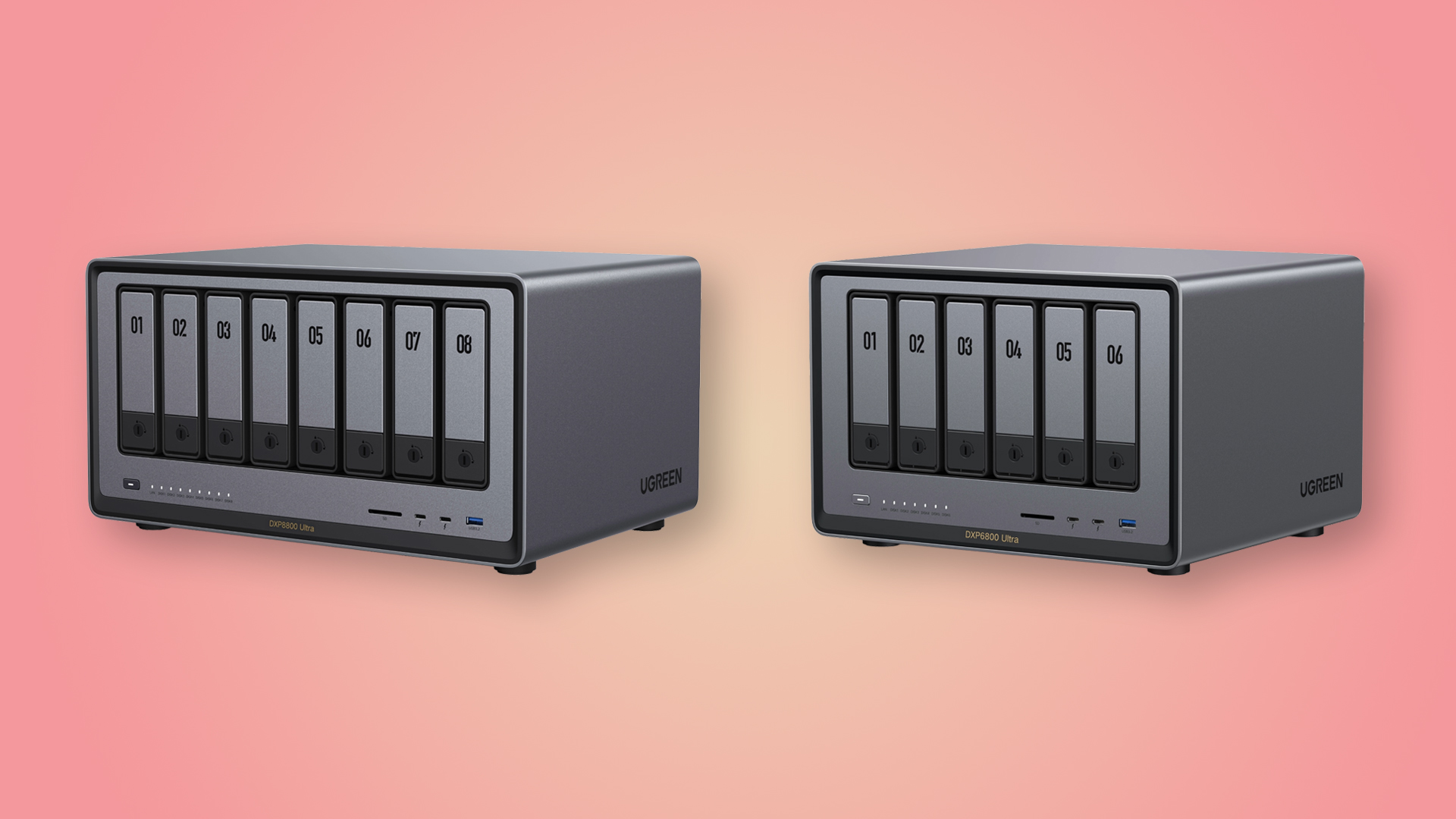 NAS ความจุสูง 272TB เทียบ TerraMaster D8 Hybrid 2 กับ UGREEN DXP8800 Ultra