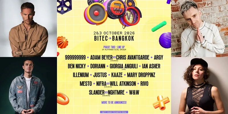 808 Festival ขยับสู่เวทีโลก เสริมทัพ 7 ดีเจอิเล็กทรอนิกระดับท็อป