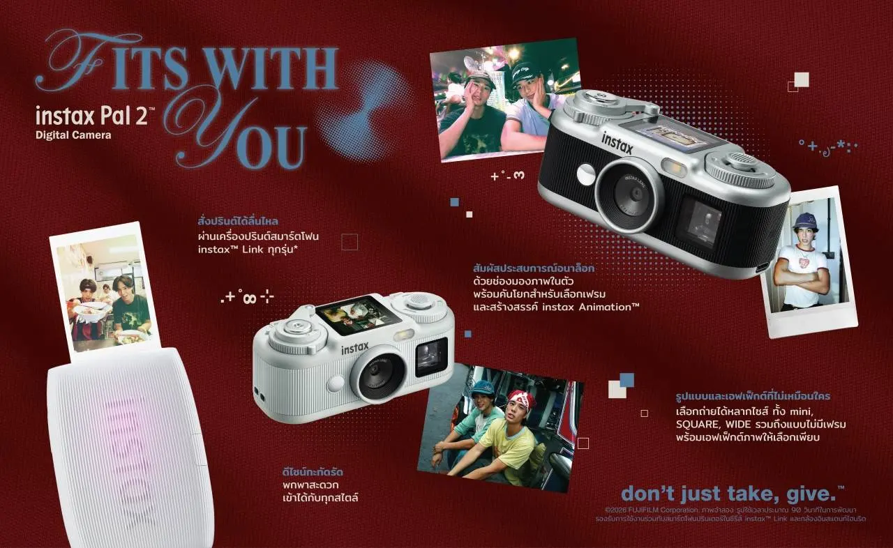 รีวิว instax Pal 2 คู่ฟูจิฟิล์ม instax Link Wide 2 ชุดกล้องจิ๋ววินเทจกับเครื่องพิมพ์ instant film