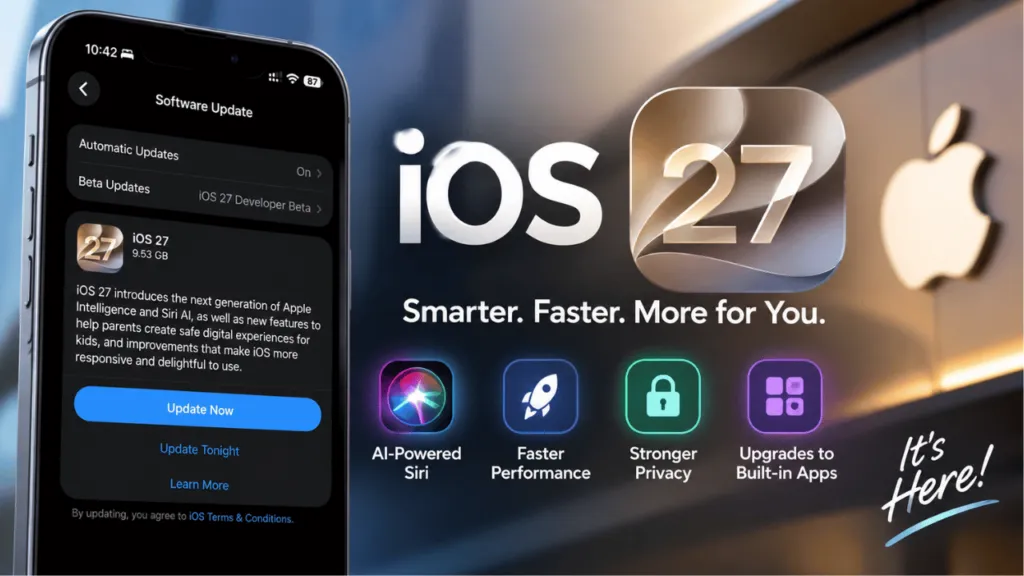iOS 27 ฟีเจอร์ใหม่จาก Siri AI ถึงกล้องอัจฉริยะที่เปลี่ยนวิธีใช้ iPhone